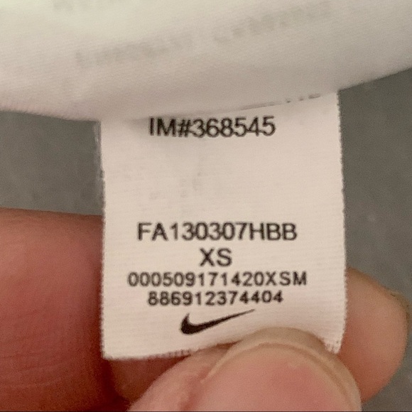 NIKE Vintage Athletic Tennis Tank Dress Coverup Navy With White Stripe V-Neck - Picture 12 of 12